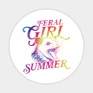 Feral Girl Summer Magnet